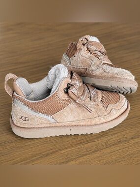 💥🤎 UGG 🤎 Lo LOWMEL Chestnut Suede Mesh lace up Sneaker boots Unisex Kids